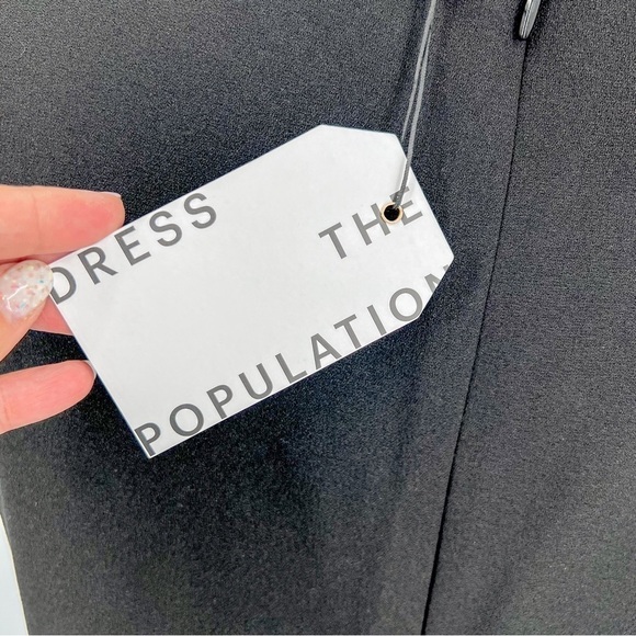 Dress the Population Cap Sleeve Plunge Dress - Picture 8 of 10